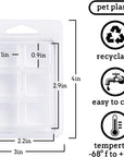 Wax Melt Molds 100 Pack Wax Molds Clear Plastic Wax Melt Clamshells
