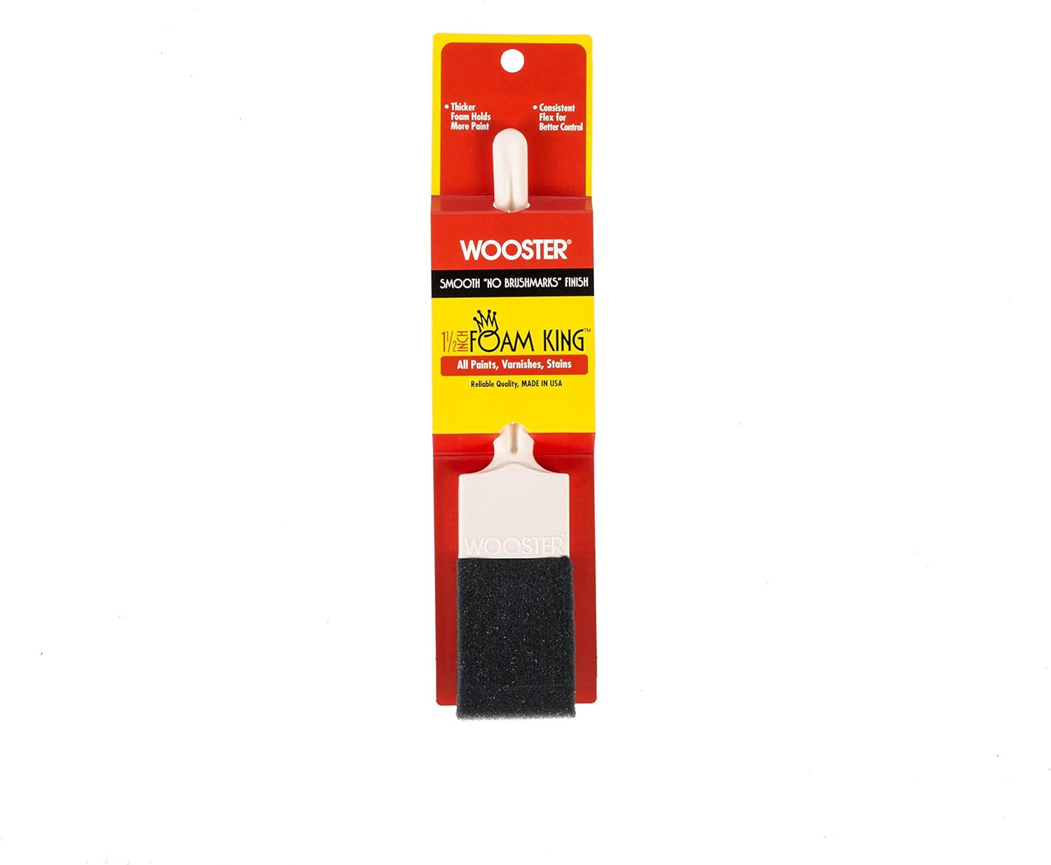 Brush 3103-1 1/2, 1-1/2-Inch 3103-1-1/2 Foam King Paintbrush, White