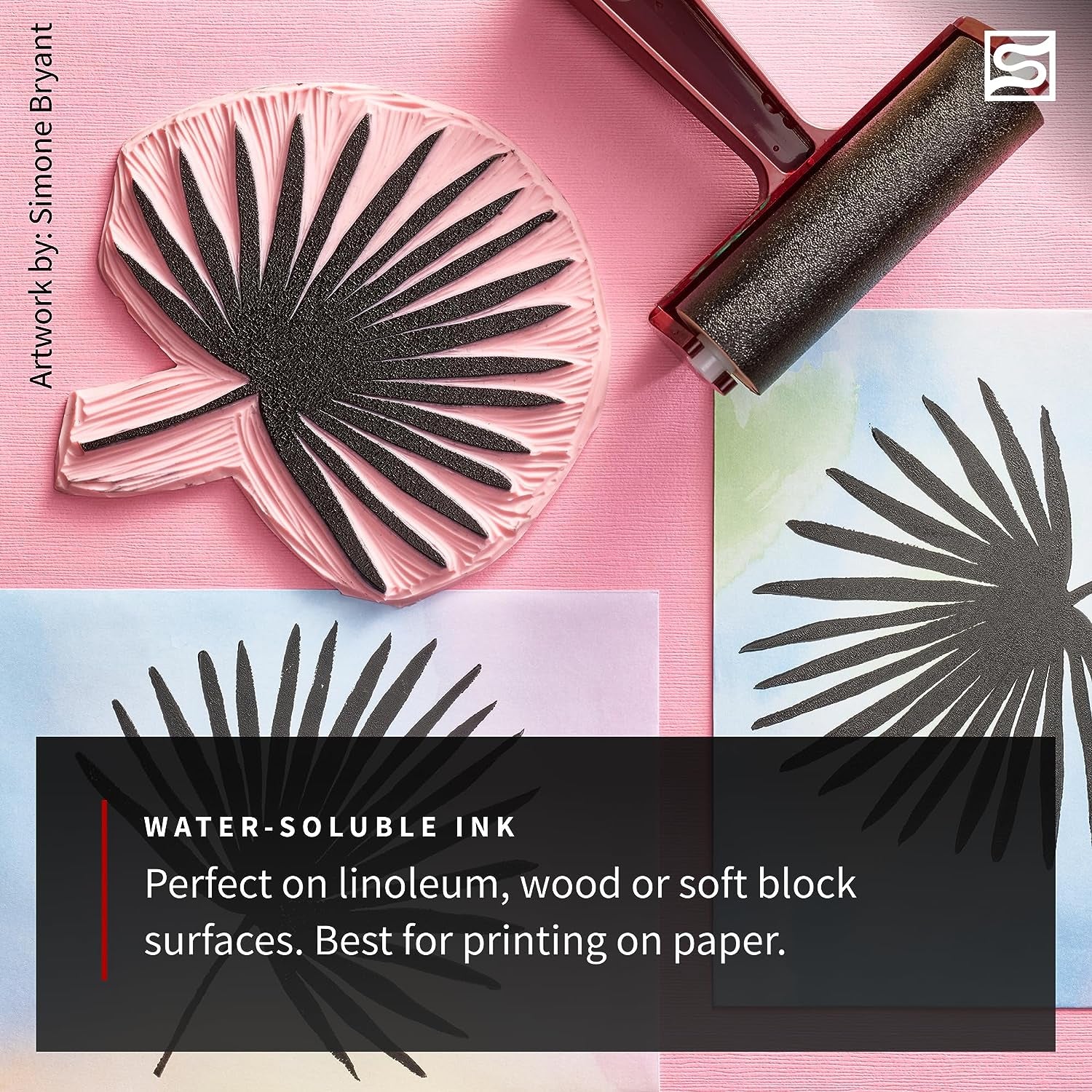 Super Value Block Printing Starter Kit – Includes Ink, Brayer, Lino Handle and Cutters, Speedy-Carve