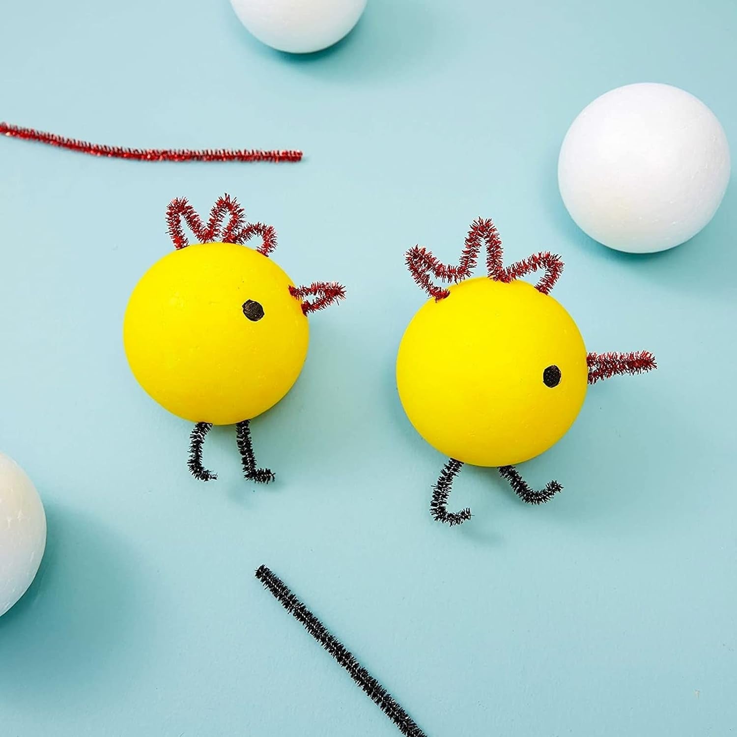 24 Pack 3 Inch Foam Balls for Crafts, Smooth Polystyrene Spheres for DIY Decorations, Classroom Projects