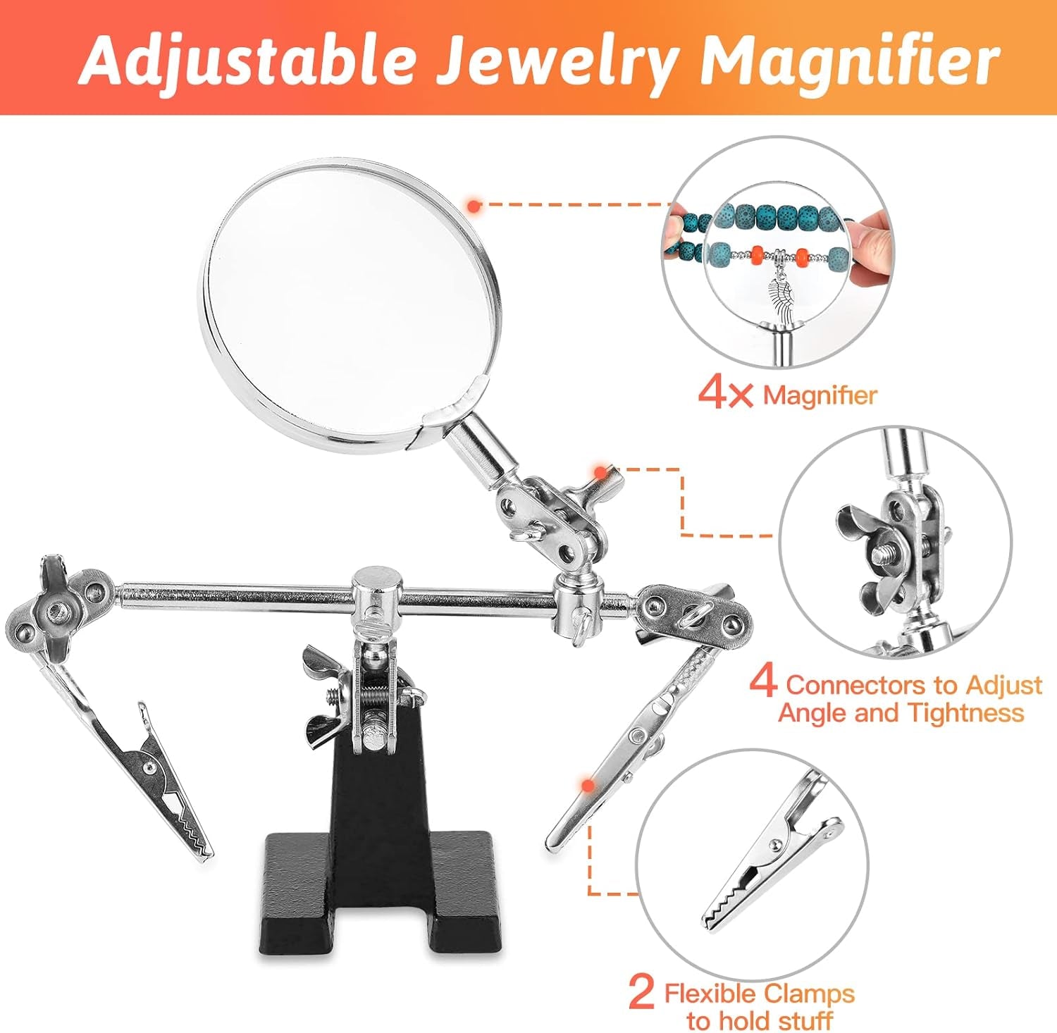 Jewelry Making Kit for Adults, Jewelry Making Supplies with Jewelry Making Tools, Jewelry Pliers, Jewelry Wires, Findings, Necklace Chains, Magnifier and Storage Bag