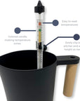 Thermometer for Candle Making - Candle Thermometer with Clip and Easy-To-Read Temperature Zones for DIY Candle Making