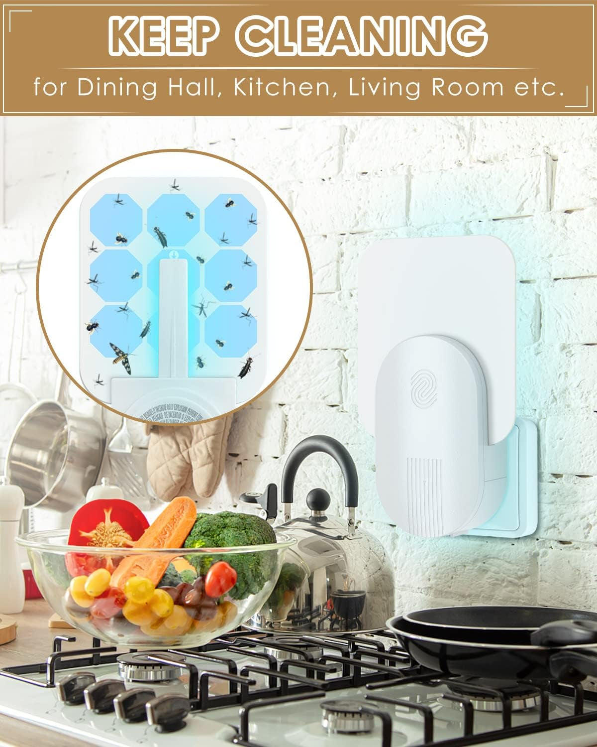 24 Pack Refills Glue Cards for Safer Home, Compatible with SH502, SH503, 23005-06 and DT3005W, DT3005W-DS3 Dot Plug-In Indoor Replacement Sticky Glue Boards