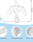 36 Mini Doves for Crafts, 1.5 Inch Bulk White Dove Miniature Birds for Crafts Wedding Cake Decoration (36PCS 1.5 Inch)