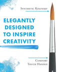 Aqua Elite Paintbrush, Size 8, Matte Black