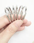 50 Pcs - 38Mm 1.5" round Edged Split Key Chain Ring Connector Keychain Keyring