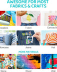 Fabric Paint Set for Clothes, 20 Colors(60Ml/2Oz Each) Permanent Textile Paint with 6 Brushes, 1 Palette, Washable Fabric Paint, Art Supplies for Clothes, Canvas, T-Shirts, Jeans, Bags, DIY Projects