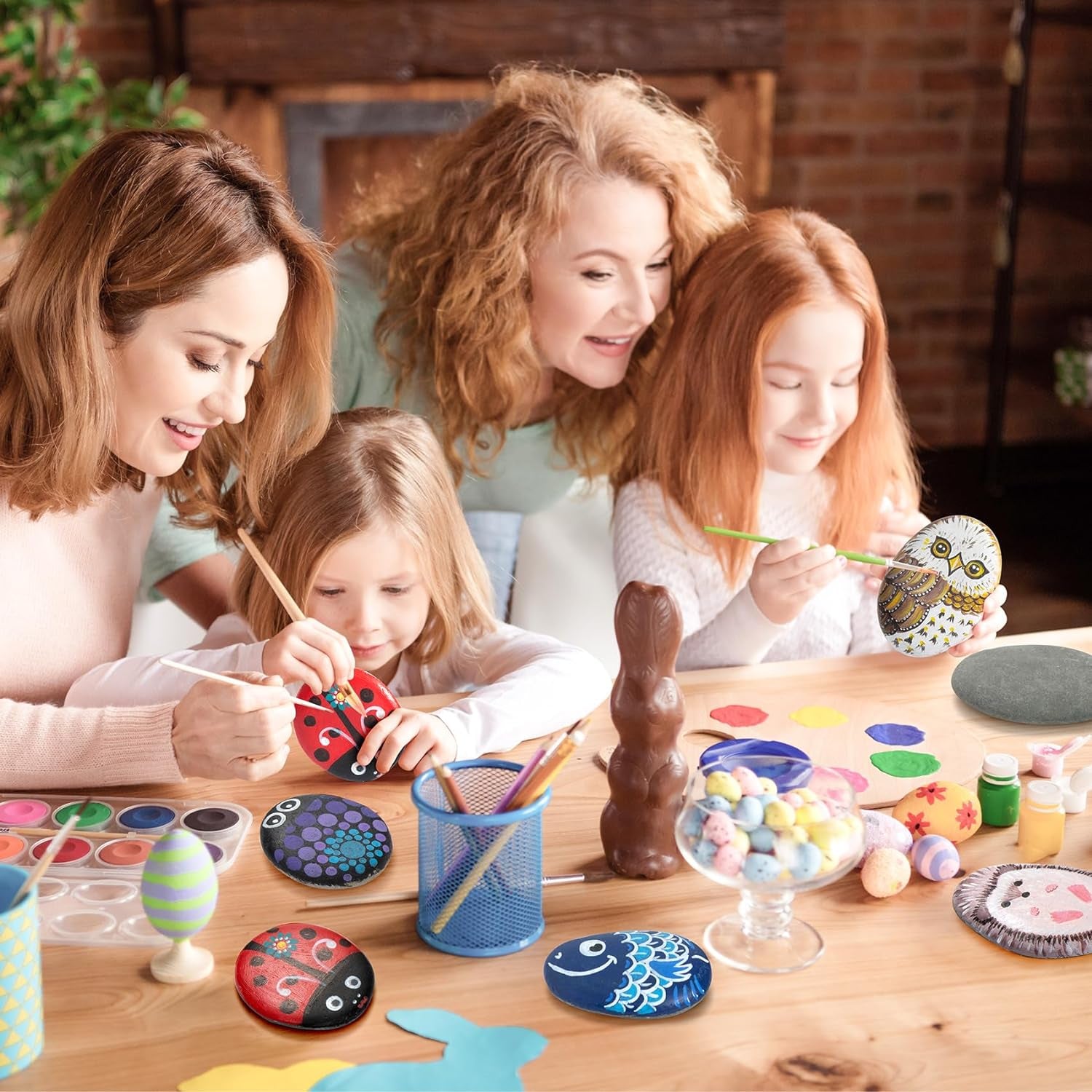 15 Pcs Extra Large Rocks for Painting, 4-5 Inch River Rocks Painting Stones Smooth Flat Rocks for Painting, Natural Rocks to Paint for Arts DIY Crafts Kids Painters