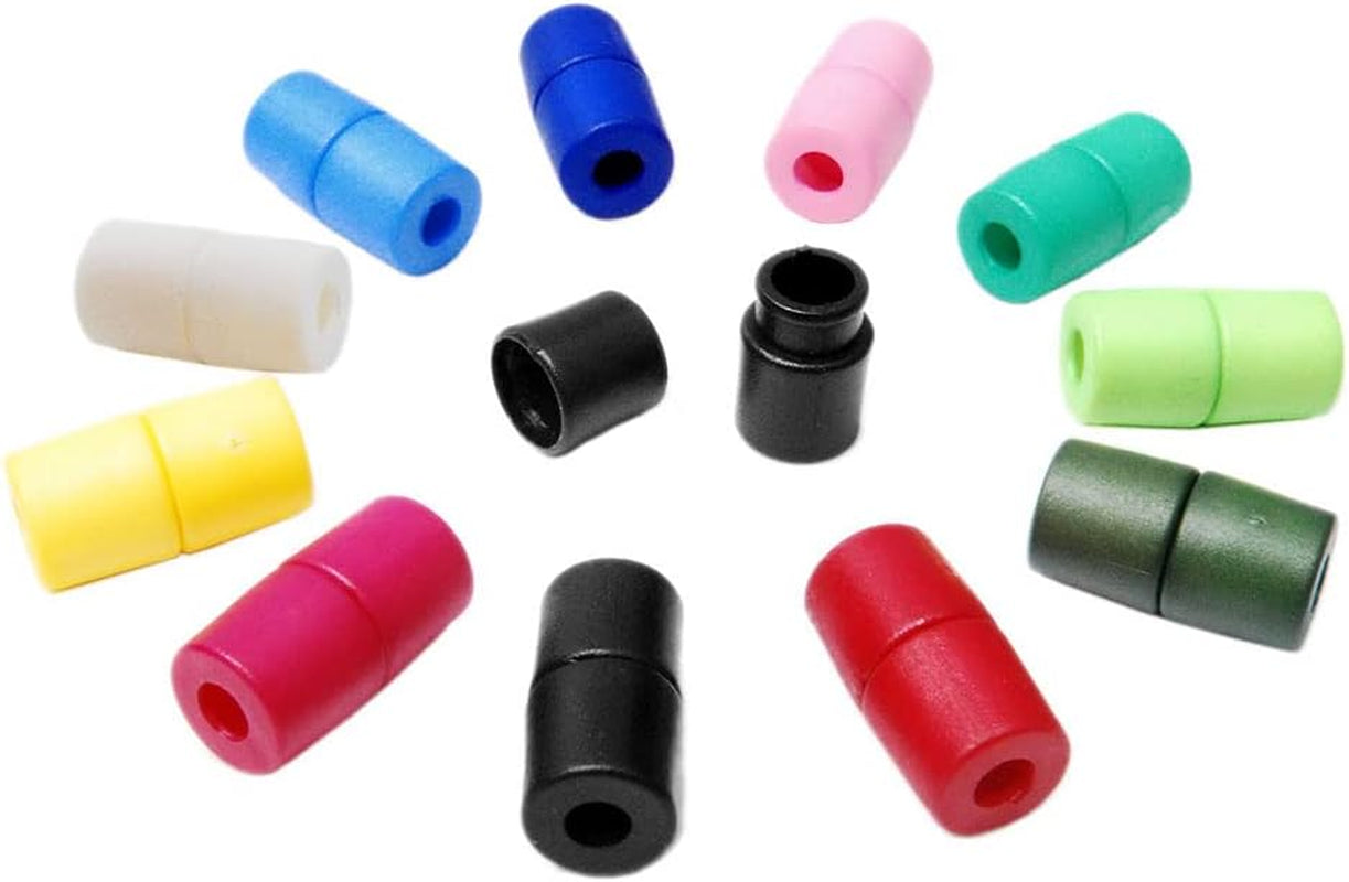 100Pcs Colorful Lanyard Safety Breakaway Pop Barrel Connectors for Paracord & Ribbon Lanyards Flc090(Mix-S)