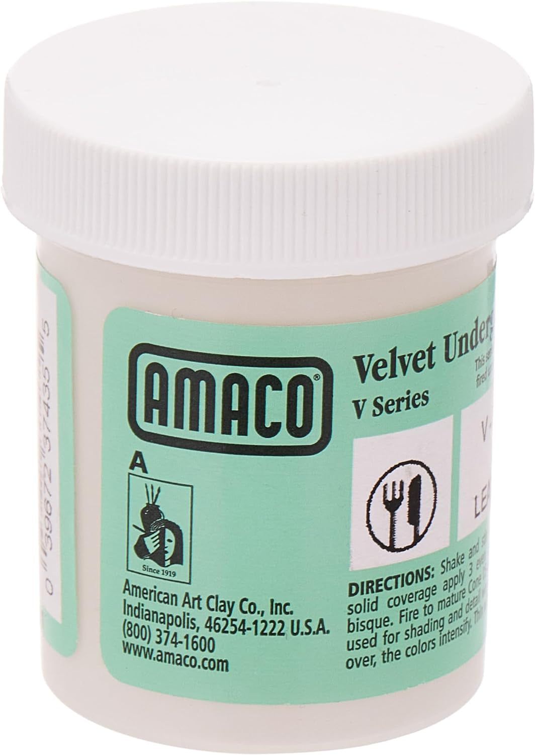 Velvet Underglaze, 2 Oz Jar, White