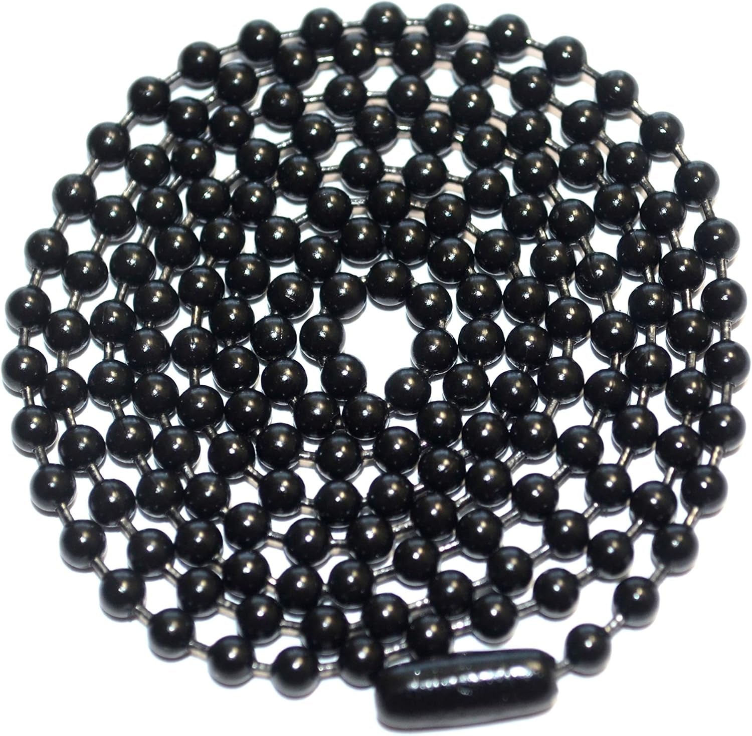 Black Oxide Stainless Steel Ball Chain Necklace - 3.2Mm, 29.5"