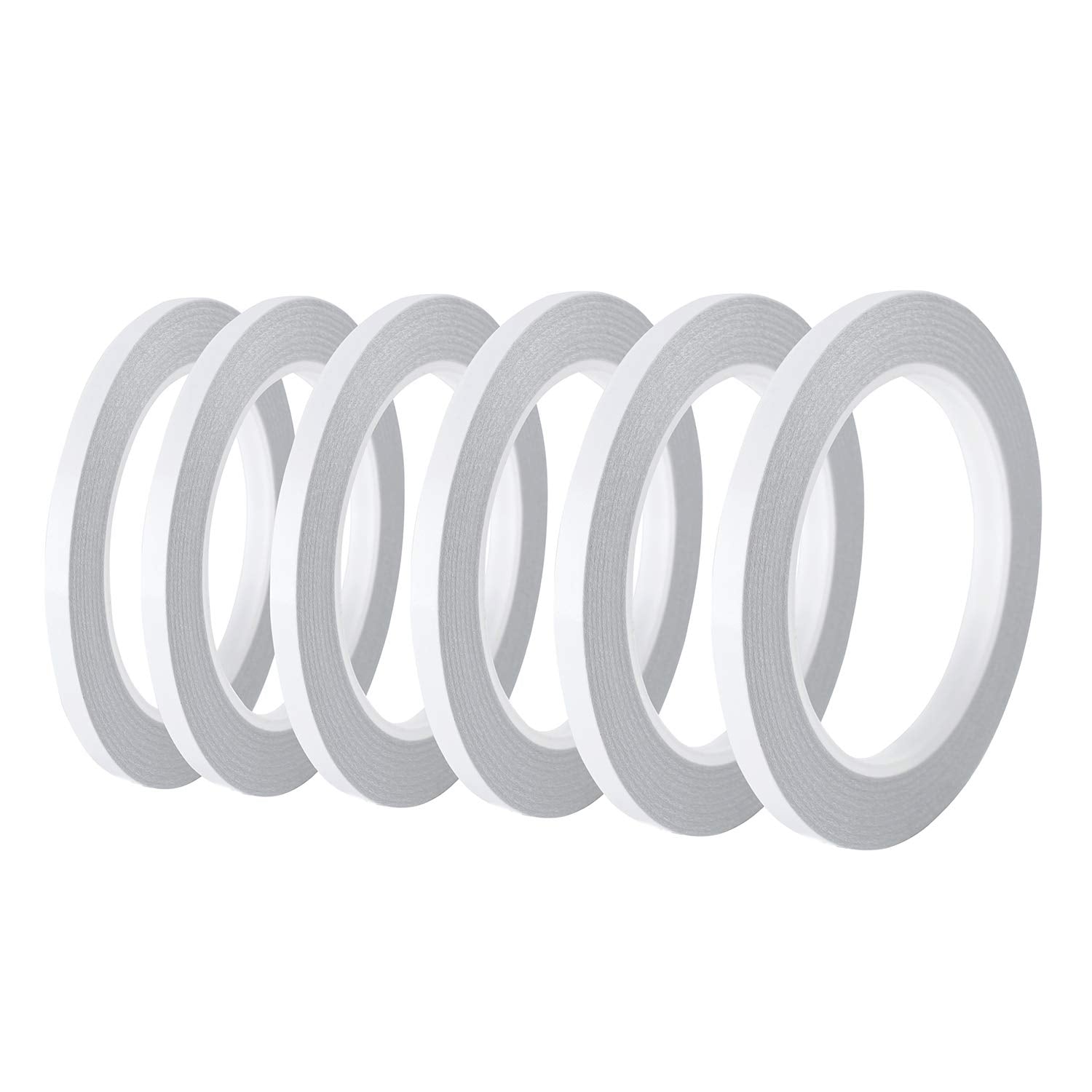 Double-Sided Tape for Arts, Crafts, Photography, Scrapbooking, Tear-By-Hand, Paper Backing (8 Rolls) 6Mm Width