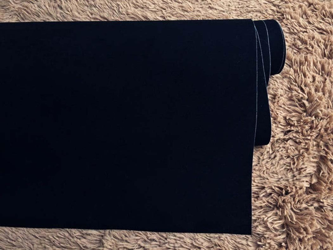 Self Adhesive Velvet Flock Backing Paper Liner for Jewelry Drawer Craft Fabric Peel and Stick Black, Soft Velvet Liner for Drawer DIY 17.7" X 117"
