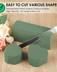 Floral Foam Blocks, Flower Foam 3 Pack, 7.5 * 3.4 * 2.2In Green Foam for Flower Arrangement Dry & Wet Floral Foam for Fresh Flowers Artificial for Diys, Arts, Crafts & Weddings