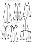 Sewing Pattern 6889 Misses Dresses, Size a (8-10-12-14-16-18)