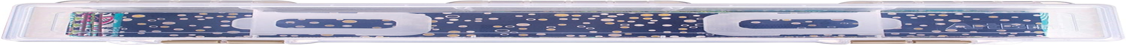 6999AB Fabric Strip Case - Crafts, Quiliting &amp; Sewing Organizer, [1] Plastic Storage Case, Translucent