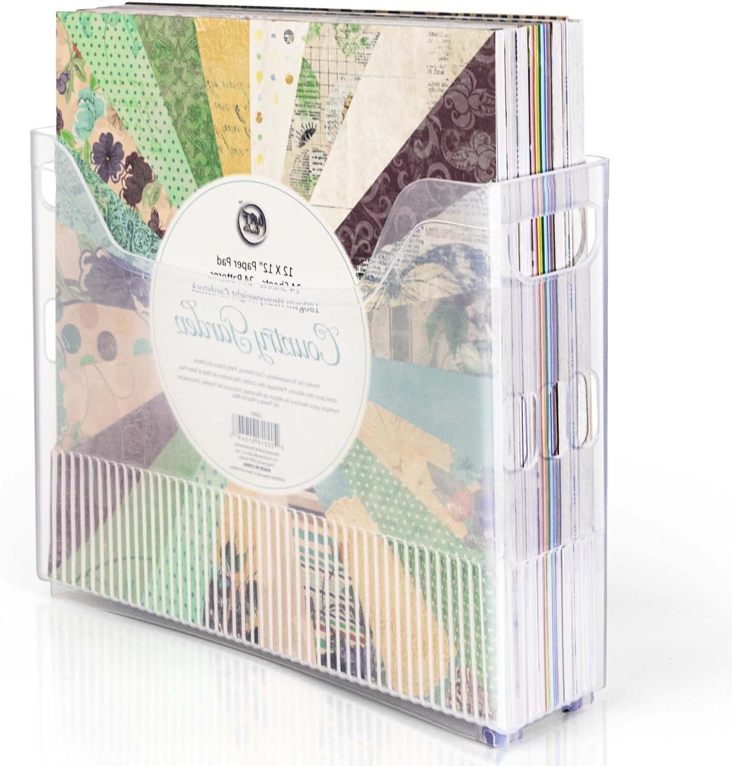 12X12 Paper Storage Organizer, Scrapbook Paper Storage Organizer, Scrapbook Storage Bin for 12" X 12" Paper- 2 Pack