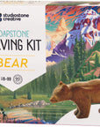 DIY Arts & Crafts Carving Kit Kids Adults Bear Sculpture Soapstone