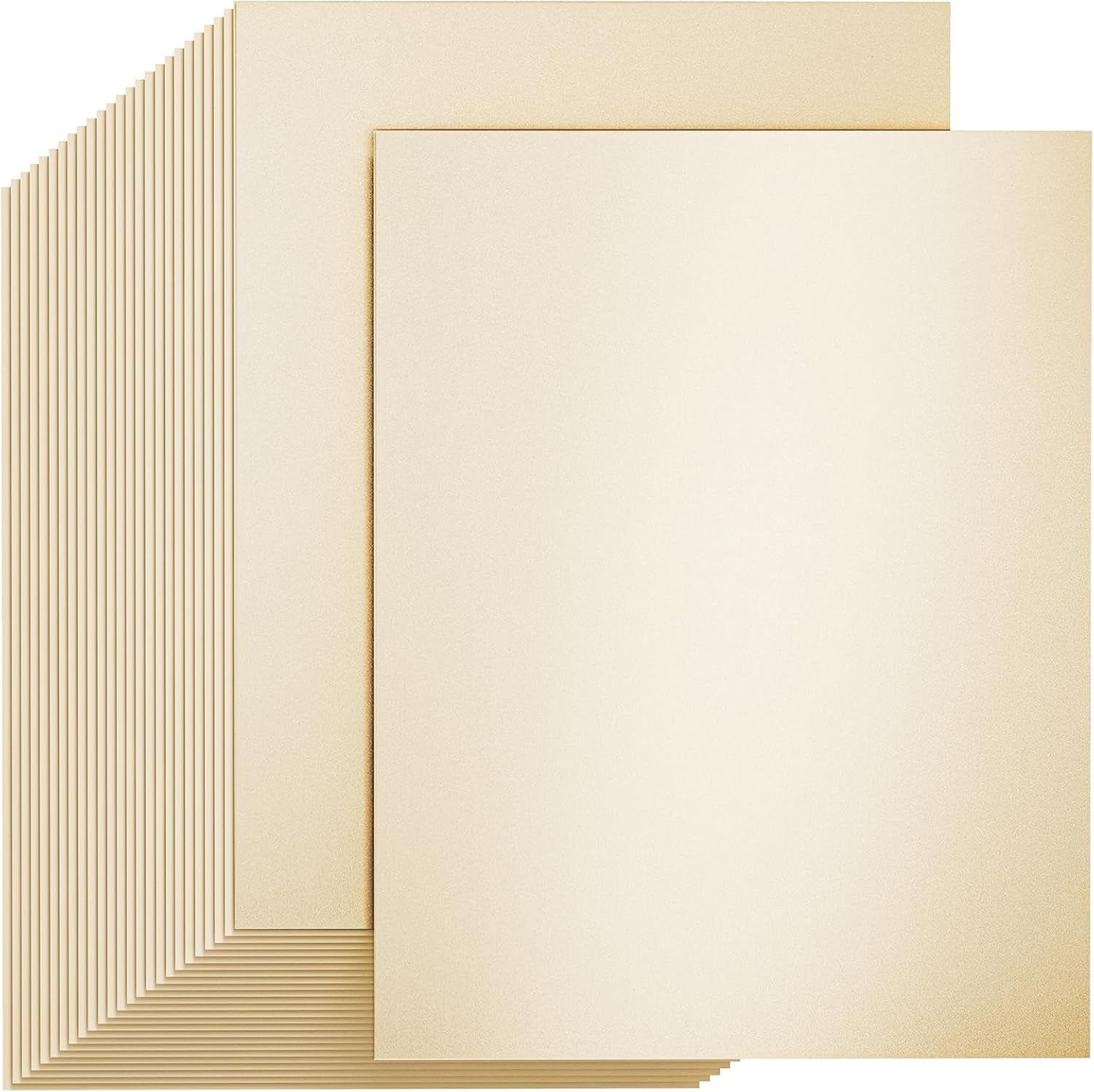 25 Sheets White Shimmer Cardstock 8.5 X 11 Cardstock Paper, Thick Cardstock 92Lb/250Gsm Card Stock Printer Paper, Cover Stock Metallic Paper for Christmas Card Making, Invitations, DIY Crafts
