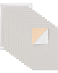 20PCS Velvet (Light Grey) Fabric Sticky Back Adhesive Back Sheets, A4 Sheet (8.3" X 11.8"), Self-Adhesive Durable Multi-Purpose Fabric, Ideal for Halloween Art and Craft Making