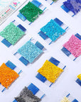 60000 Pcs Rhinestones Diamond Painting Beads Flat Bottom round Resin Diamond Beads Diamond Art Replacement Diamonds for DIY Craft Diamond Painting Accessories (Bright Color)