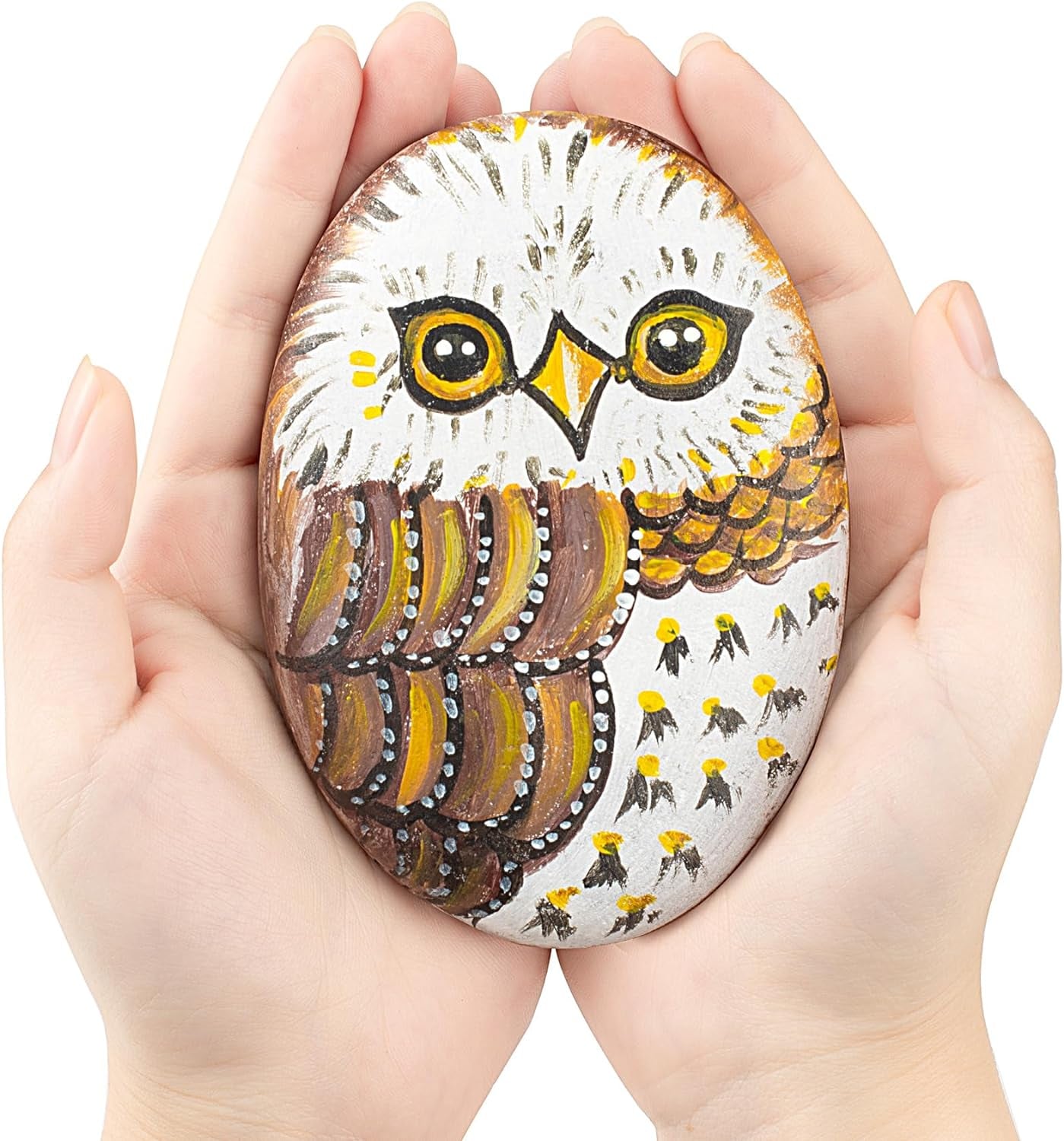 15 Pcs Extra Large Rocks for Painting, 4-5 Inch River Rocks Painting Stones Smooth Flat Rocks for Painting, Natural Rocks to Paint for Arts DIY Crafts Kids Painters