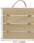 10X10 Inch Unfinished Wood Hanging Plaque - DIY Wood Pallet Sign, Notch Banner, Hanging Wooden Sign, Wood Slice, Decorative Plaque, Rustic Sign for Shop Home Decor, Craft Projects