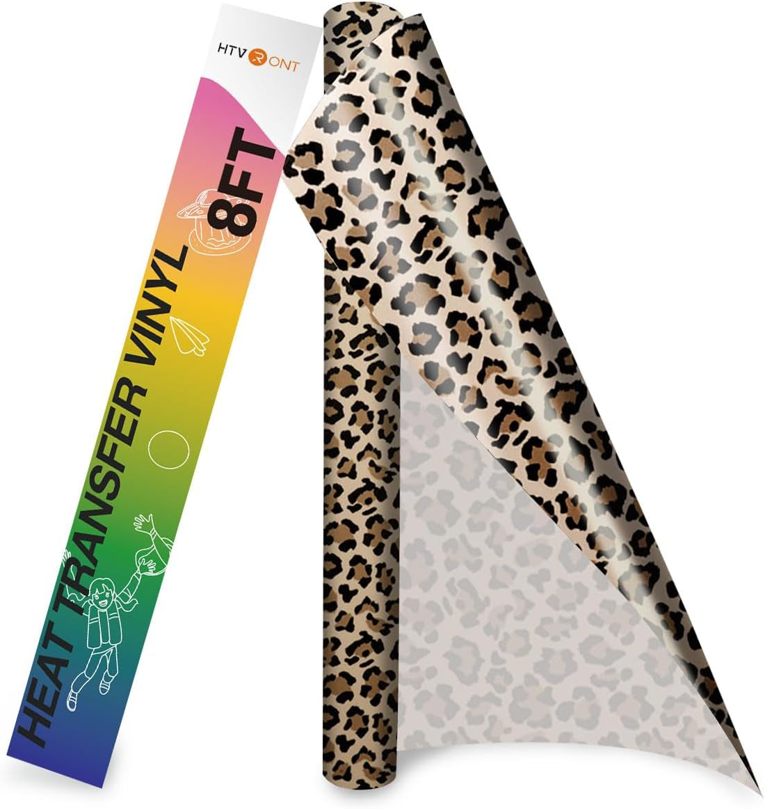 Puff Vinyl Heat Transfer - 12&quot; X 15FT White Puff Vinyl Heat Transfer for T Shirts, White Puff HTV Vinyl Heat Transfer for Cricut &amp; Cameo - Easy to Cut &amp; Weed for Heat Vinyl Design(White)