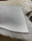 Sheepswool Leather Remnants, Sheep Leather and Wool, Lambs Wool Scrap Appoximately 16-18 Pieces 10" X 5" (Aprox. 2LBS)