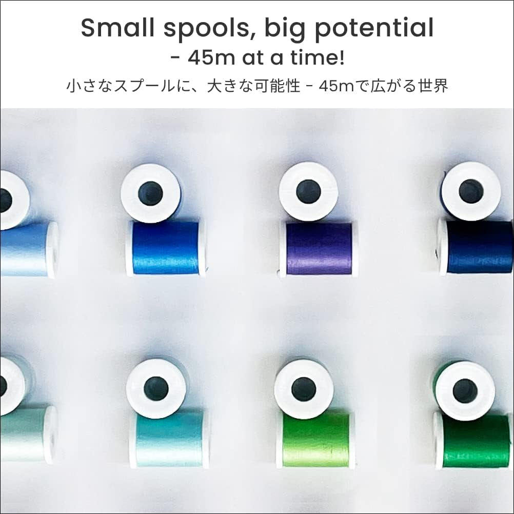 30 Color Handy Polyester Sewing Threads 45 M / 50 Yds Each [ 93011 ]