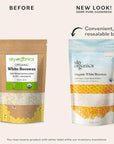 - Organic White Beeswax - DIY Home Essentials - Beauty, Skin Care, & Crafts - Candle Making Supplies - Make Lip Balm, Candles, Soap, Lotion, Cream, Body Butter - Mild Natural Scent, 16Oz
