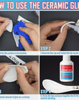 Ultimate Ceramic Glue, Proper for Ceramic & Porcelain，30G – Waterproof, High Temperature Resistant and Food Grade Material.