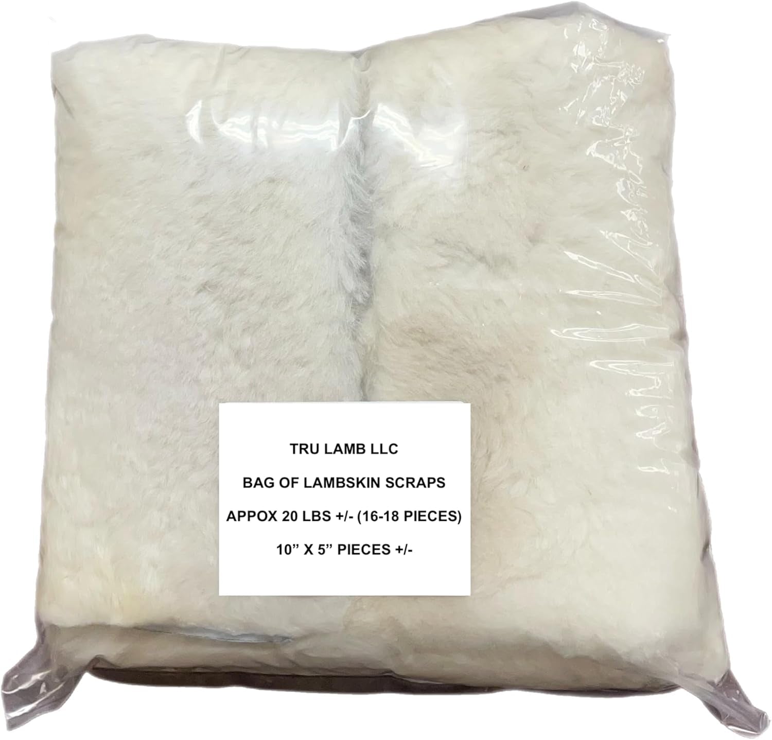 Sheepswool Leather Remnants, Sheep Leather and Wool, Lambs Wool Scrap Appoximately 16-18 Pieces 10" X 5" (Aprox. 2LBS)