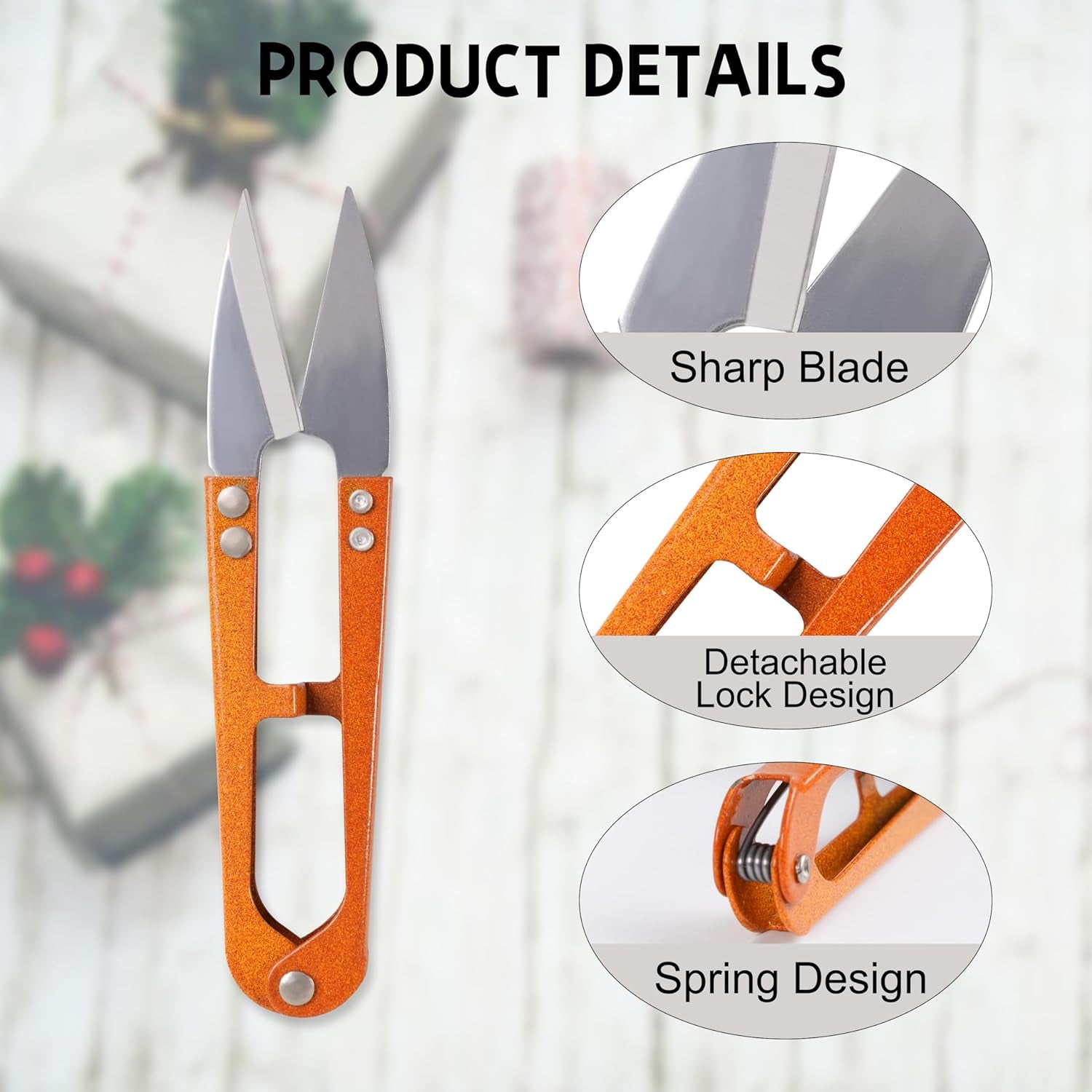9 Pcs Sewing Scissors Thread Snips, 4.1 Inch Yarn Snips, High-Carbon Steel Thread Snippers, Sewing Snips Thread Cutter Scissors for Stitch, Knitting, Mini DIY Supplies, Crafts