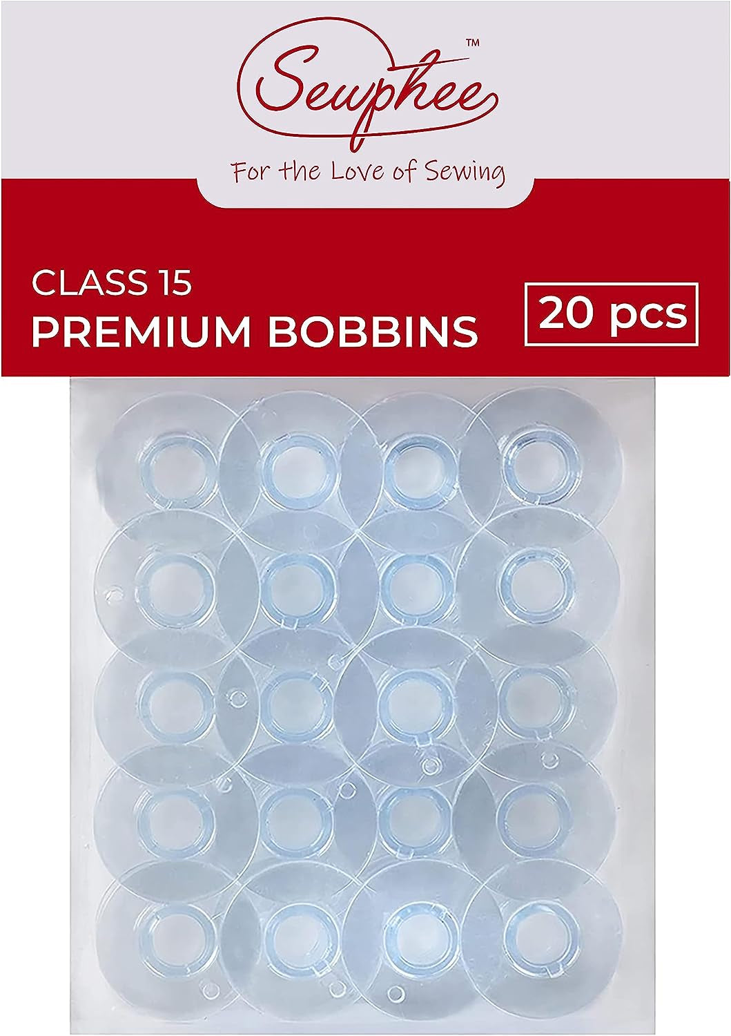 12Pcs Bobbins Fits Singer Sewing Machine - Class 15 Plastic Bobbins, 81348