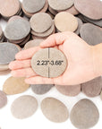 [About 98 PCS - 103 PCS](18.1 Pounds) Painting Rocks,2.23"-3.68" River Rocks,Flat Stones