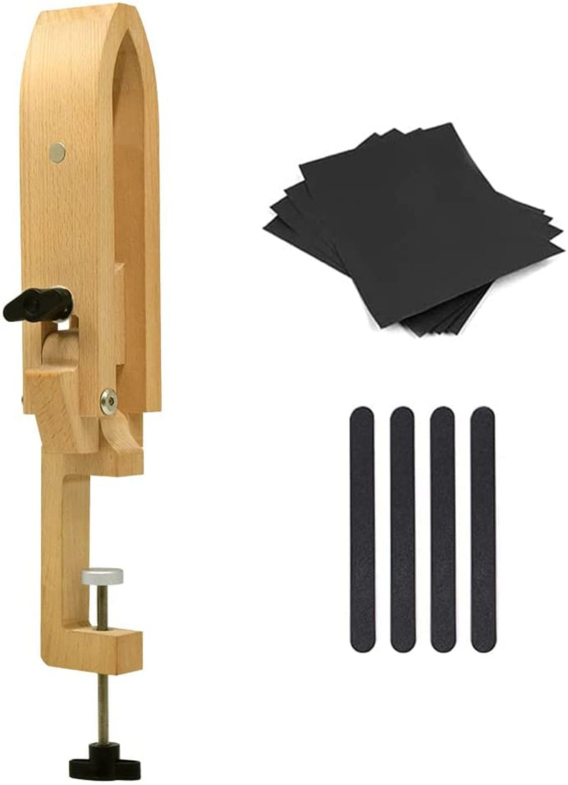 Stitch Pony, Beech Wood Foldable Leather-Pony Table Desktop Stitching Pony Horse Clamp,Leather Sewing Pony Horse Clamp for DIY Hand Stitching Leather Clamping