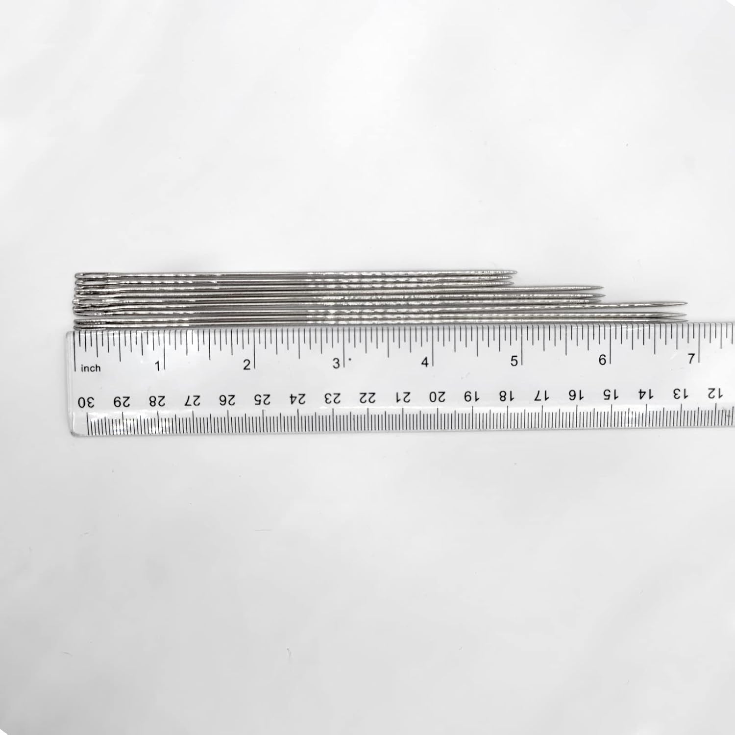 9Pcs 4.9"/5.9"/6.9" Extra Long Darning Needles Sewing Needles Big Eye Hand Quilting Needles for Doll Making Webbing Carpet Leather Canvas Repair Stitching and Crafting Project