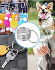100 Pack Keyrings, Split Key Rings Bulk for Keychain and Crafts (1 Inch)