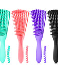 Hair Brush for Afro America/African Hair Textured 3a to 4c Kinky Wavy/Curly/Coily/Wet/Dry/Oil/Thick/Long Hair, Detangling Brush for Women (2 pcs, Pink-Black)
