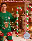 10pcs Adults Santa Costume Suit with Mask Mens Deluxe Christmas Green Santa Claus Outfit for Halloween