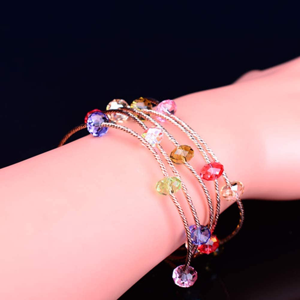 8Mm Wholesale Briolette Crystal Glass Beads for Jewelry Making Faceted #5040 Briollete Rondelle Shape Assorted Colors with Container Box