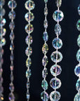 99FT DIY Garland Diamond Acrylic Crystal Beads Strand Shimmer Wedding Decorations Party Decoration Crafting Projects (Iridescent)