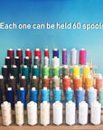 Wooden Thread Rack Sewing and Embroidery Thread Holder, 60 Spools, 2 Pack