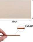100 Pieces 2 X 3 Inches Unfinished Wood Pieces Rectangle Blank Sharp Corners Wooden Sheets for DIY Arts Craft Project