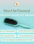 Bounce Curl Volume EdgeLift Brush, 5-in-1 Tool for Volumized, Defined Curls, Waves & Coils - Teal