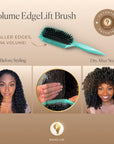 Bounce Curl Volume EdgeLift Brush, 5-in-1 Tool for Volumized, Defined Curls, Waves & Coils - Teal