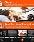 VANTRUE N4 3 Channel Dash Cam, 4K+1080P Dual Channel, 1440P+1080P+1080P Front Inside Rear Three Way Triple Car Dash Camera, IR Night Vision, Capacitor, 24 Hours Parking Mode, Support 256GB Max