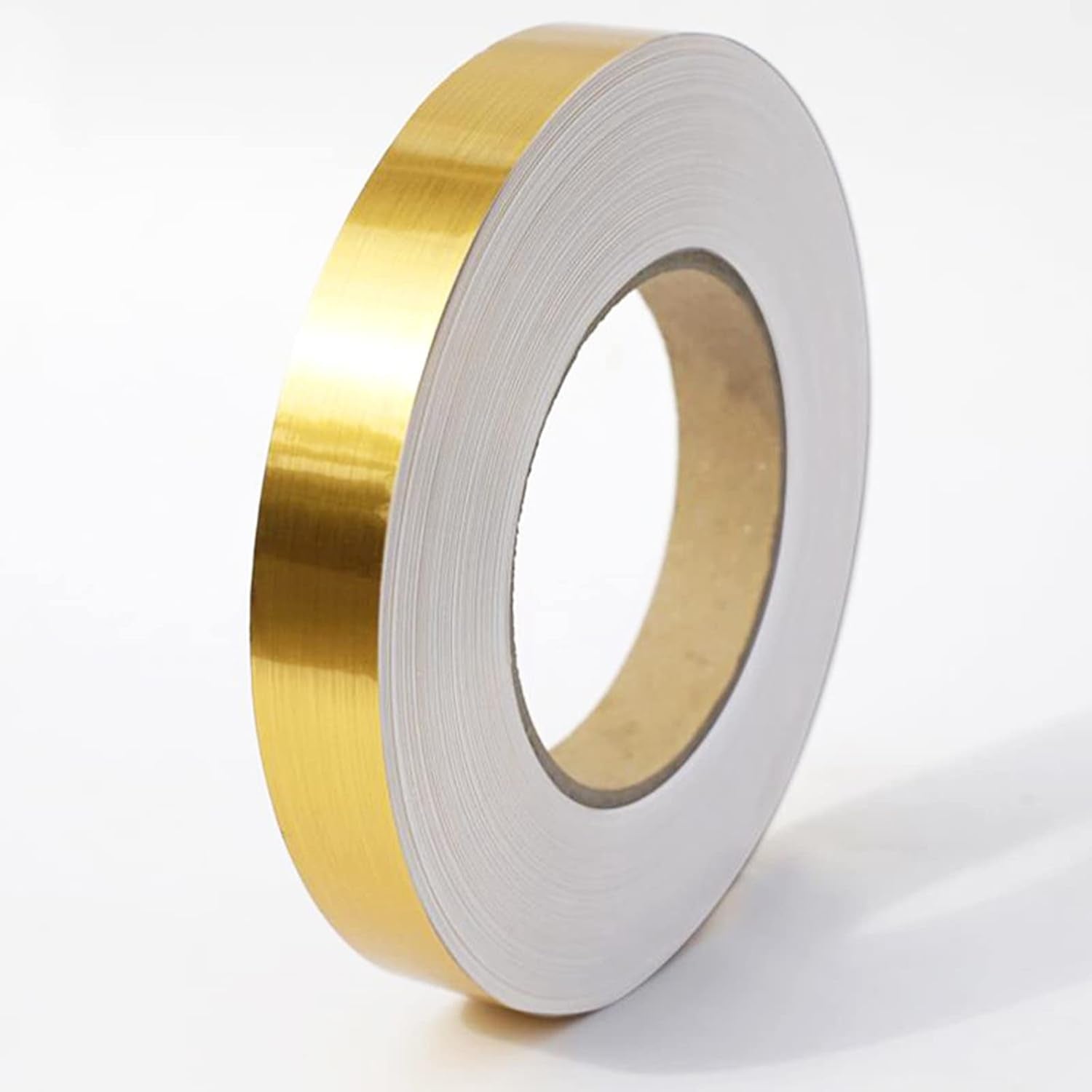 Peel and Stick Gold Metalized Polyester Mylar Film Craft Tape, Self-Adhesive Wall Molding Trim with Vibrant Mirror-Like Finish for DIY Projects Decorative Graphic Arts, 55Yds X 0.4In