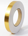 Peel and Stick Gold Metalized Polyester Mylar Film Craft Tape, Self-Adhesive Wall Molding Trim with Vibrant Mirror-Like Finish for DIY Projects Decorative Graphic Arts, 55Yds X 0.4In